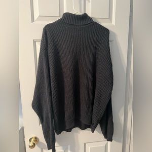 Gray Turtleneck Sweater
